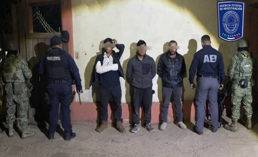 Detiene Célula BOI en Guachochi a tres presuntos homicidas de chofer de plataforma