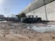 Incendio consume una pick up en estacionamiento del Hospital General